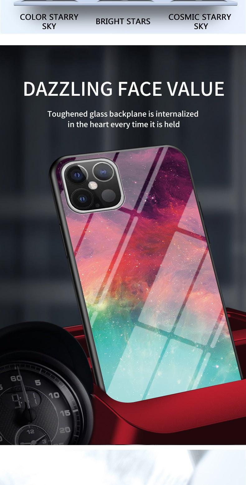 Premium Galaxies Designers Tempered Glass Phone Case - for New Apple iPhone 13Mini/13/13Pro/13ProMax - Super Savings Technologies Co.,LTD Premium Galaxies Designers Tempered Glass Phone Case - for New Apple iPhone 13Mini/13/13Pro/13ProMax - Super Savings Technologies Co.,LTD